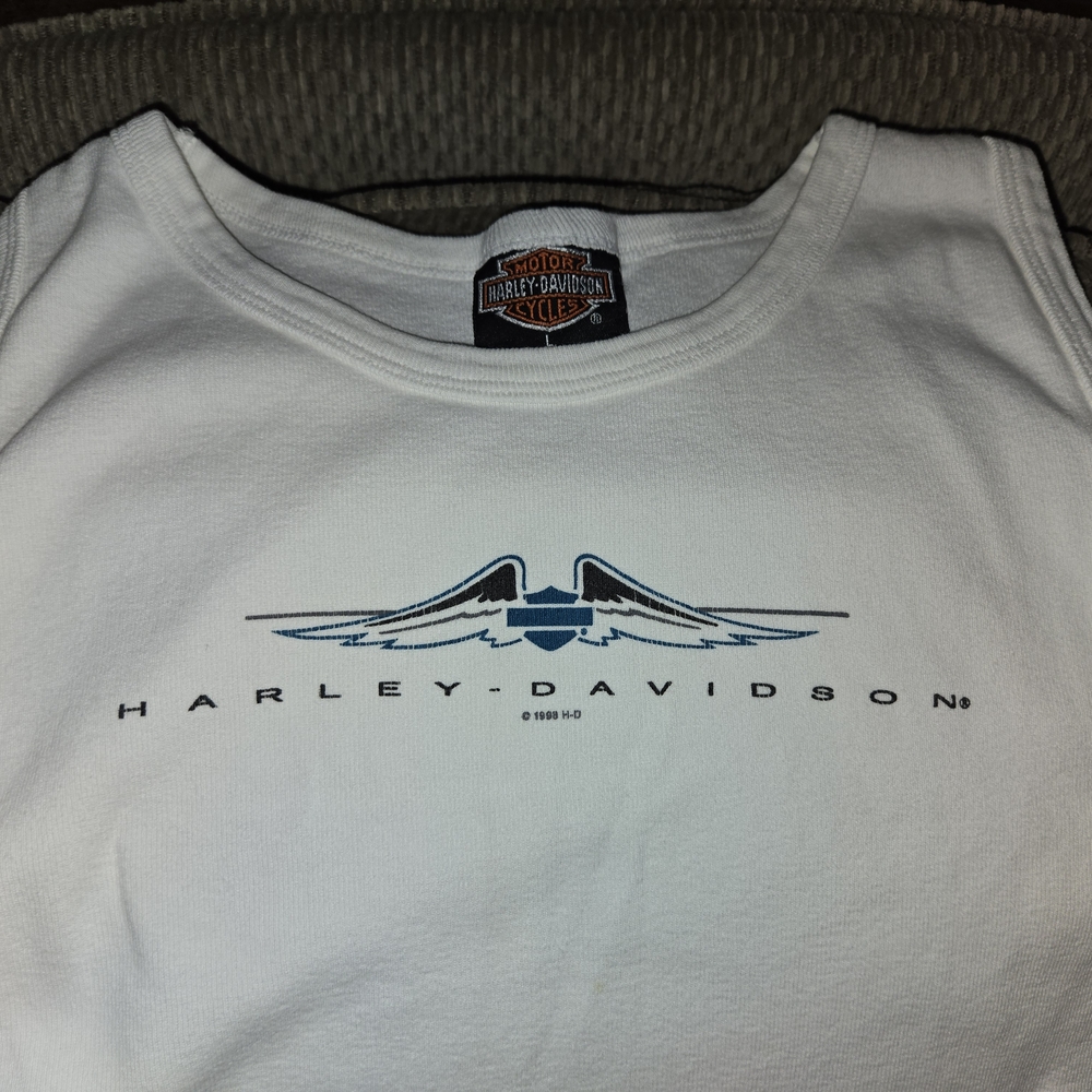 Harley-Davidson White Tank Top